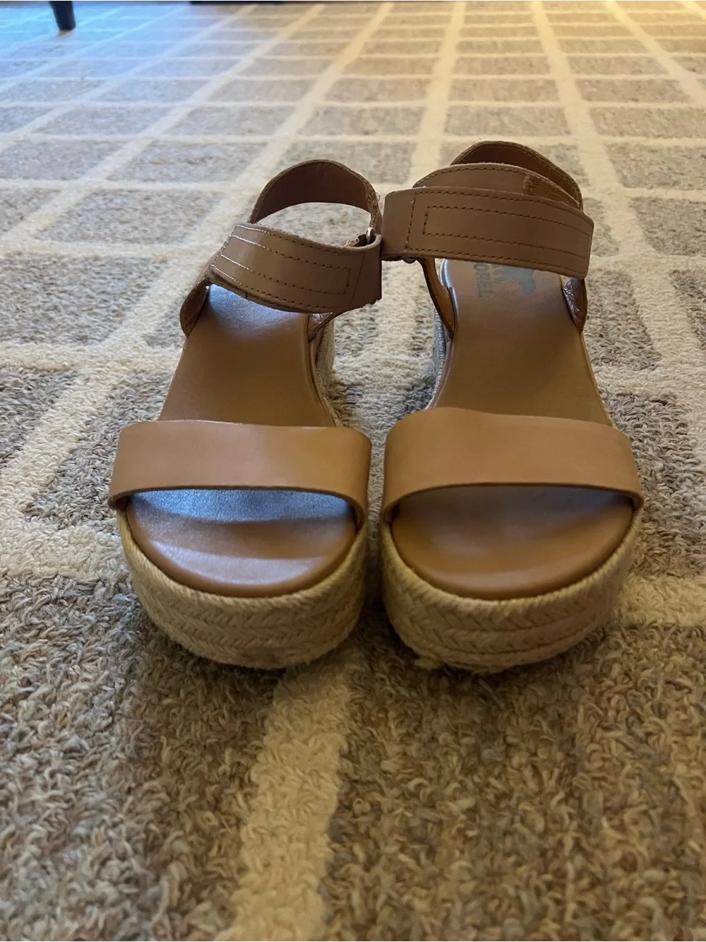 Sorel Women’s Tan Espadrille Platform Sandals